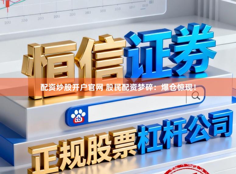 配资炒股开户官网 股民配资梦碎：爆仓惊现！